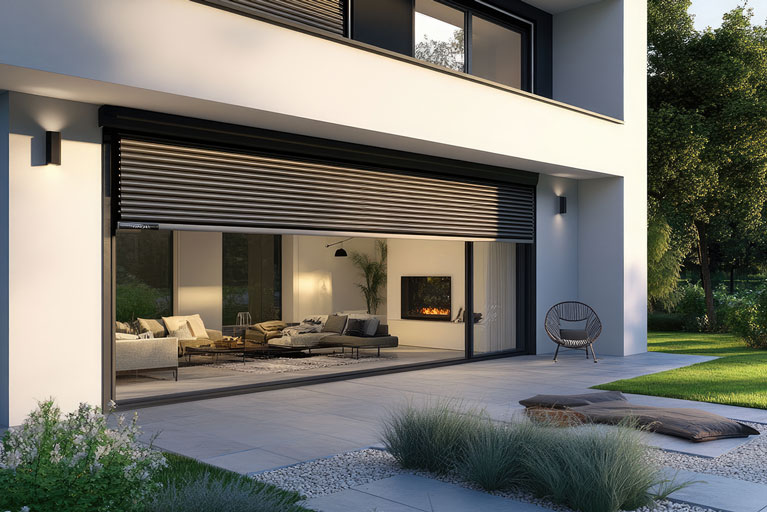 ADN image article volets maison moderne volets noir