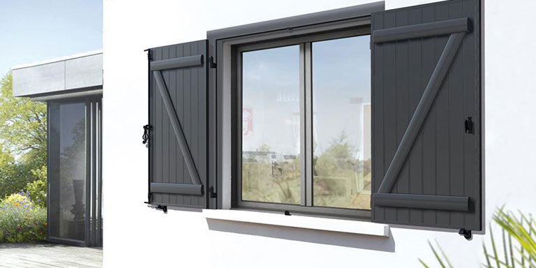 ADN terres de fenêtre image volets battant aluminium
